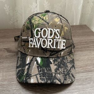 praying hat in camo, god’s favorite